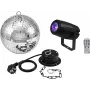 Sada zrkadlovej gule EUROLITE 20 cm s motorom a PST-5 QCL Spot LED