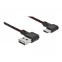 USB kábel DeLOCK EASY-USB 2.0 Type-A konektor samec na Type-C konektor samec 0,5 m čierny