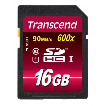 Flash pamäť Transcend 16GB SDHC Class 10 UHS-I 600x TS16GSDHC10U1