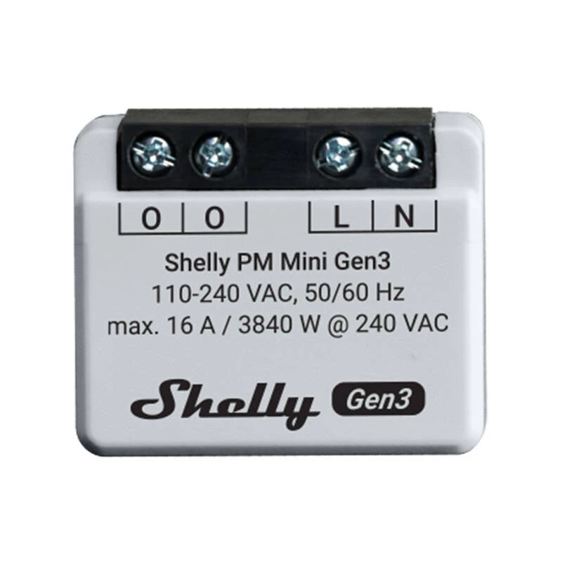 Shelly PM Mini Gen3 merač energie (2 ks)