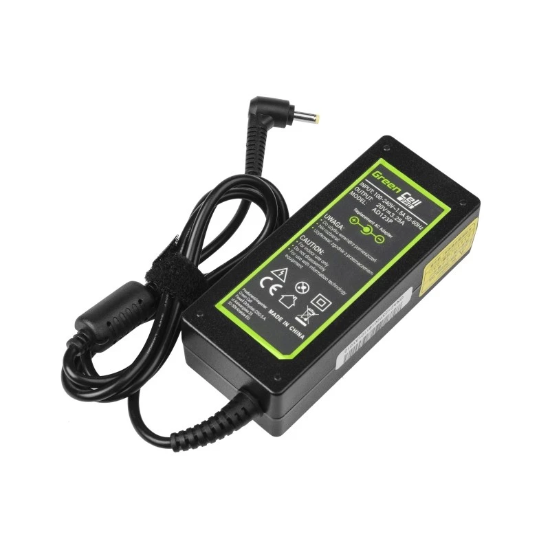 Napájací zdroj Green Cell AD123P 65 W 20 V 3,25 A pre Lenovo, pre interiér, čierny, 2 m kábel