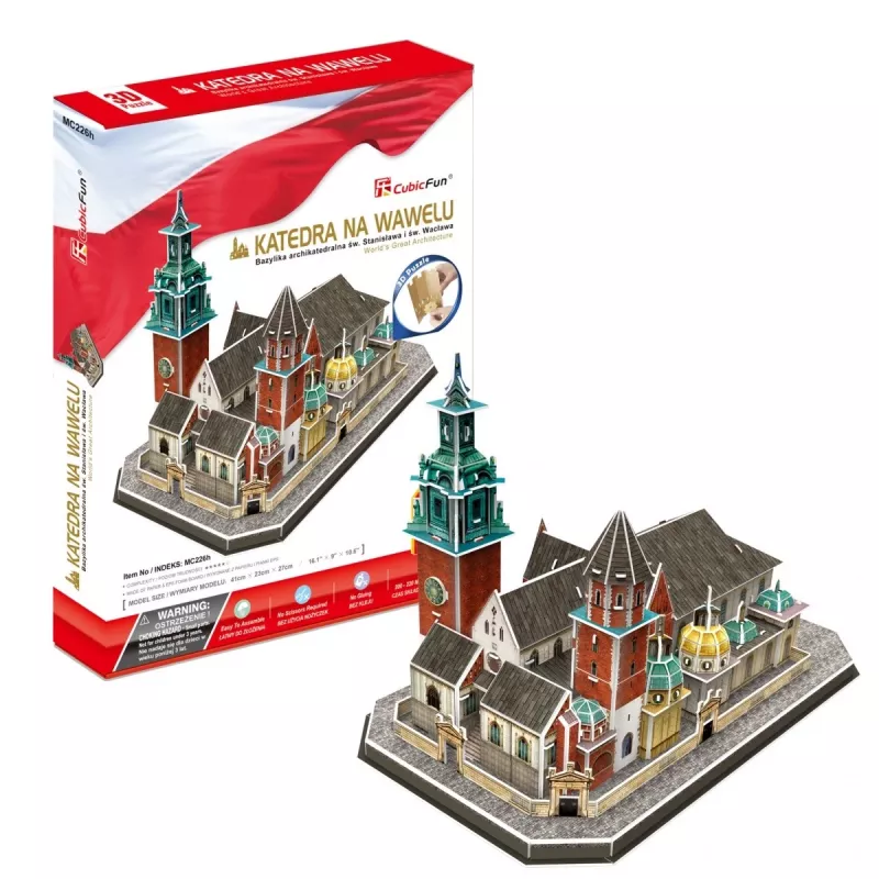 3D puzzle cubicfun Wawelská katedrála – 101 dielov, stavebnica