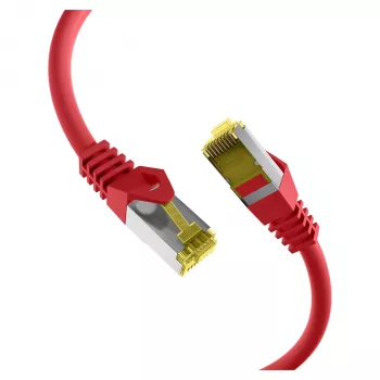 EFB-Elektronik RJ45 patch kábel Cat.6A S/FTP LSZHCat.7 surový kábel červený 0,15 m výrobca: EFB Elektronik (MK7001.0,15R)
