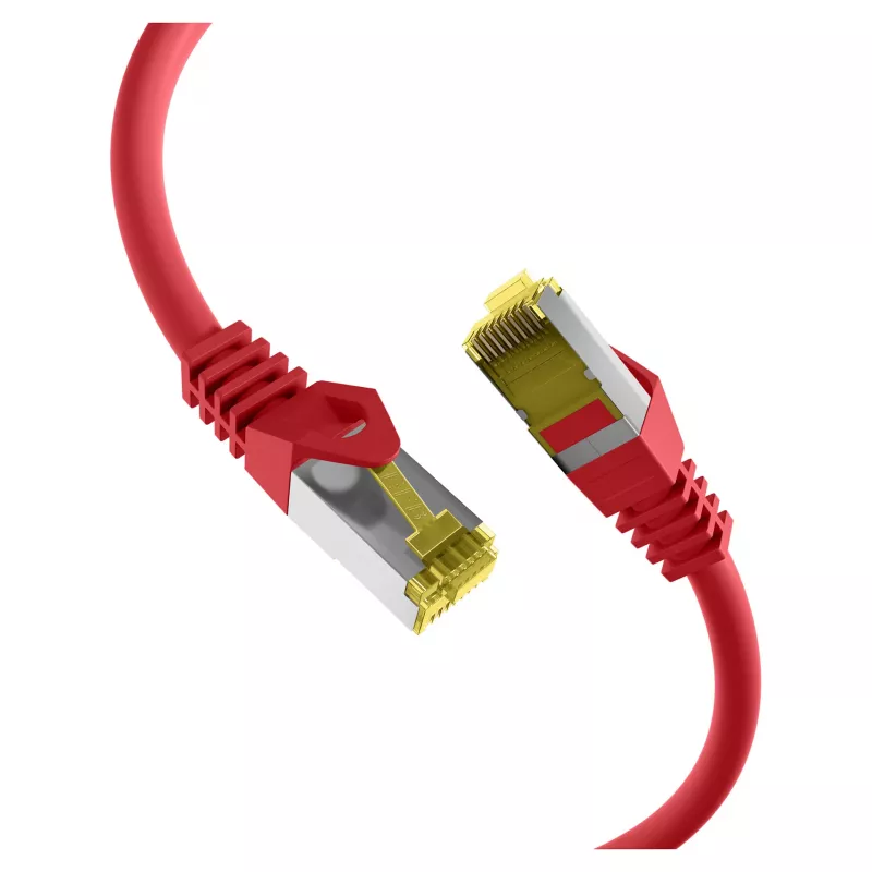 EFB-Elektronik RJ45 patch kábel Cat.6A S/FTP LSZHCat.7 surový kábel červený 0,15 m výrobca: EFB Elektronik (MK7001.0,15R)