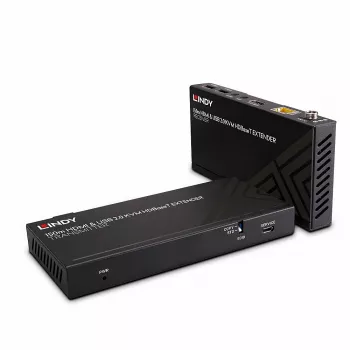 Lindy 150m Cat.6 HDMI 4K60, USB 2.0 a IR HDBaseT KVM extender