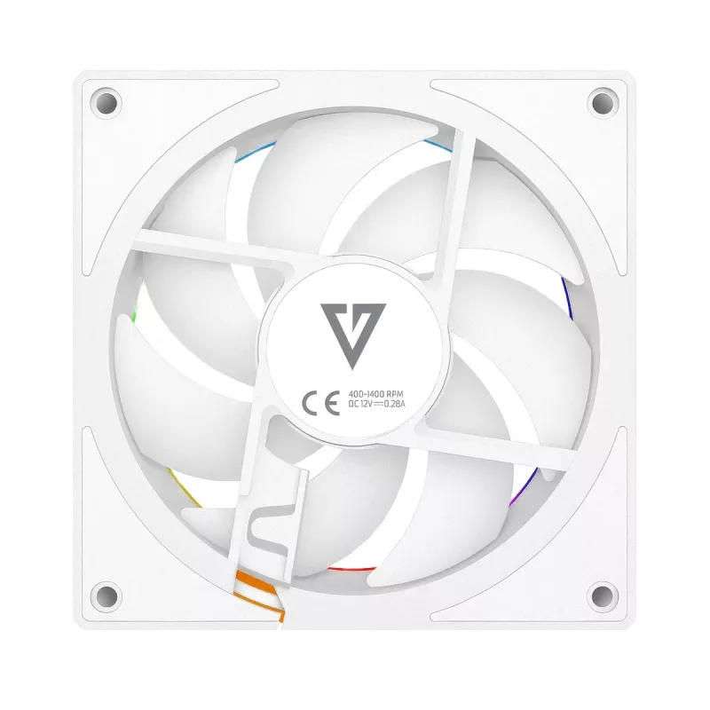 Skriňový ventilátor MODECOM VOLCANO LOOP 120 ARGB Reverse Fan biely 120 mm, PWM, 400–1400 RPM