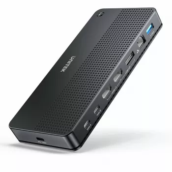Dokovacia stanica UNITEK D1103A01 USB4 káblová čierna 100W Power Delivery