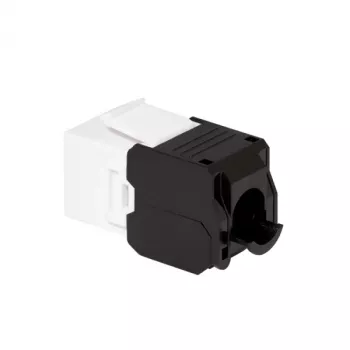 LogiLink NK4066 Keystone modul plochý čierny biely RJ-45