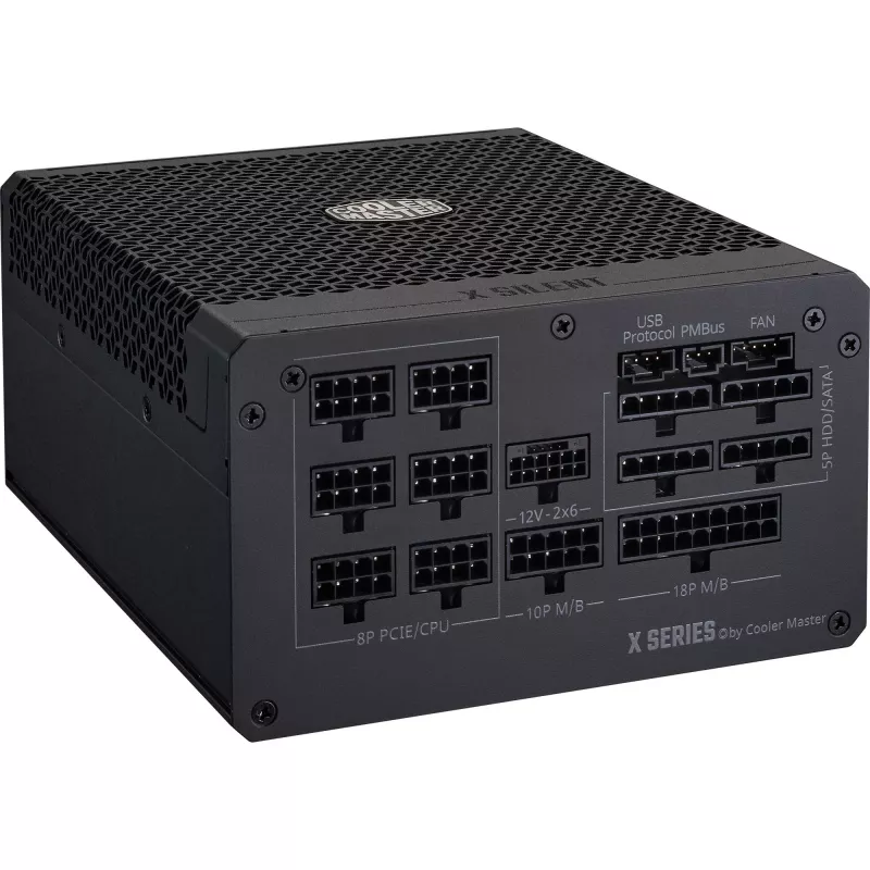 Cooler Master X Silent Edge Platinum 1100 MPS-B001-AZBP-NBEU počítačový zdroj, 1100 W, 80 PLUS Platinum, ATX 3.1, modulárny, 12VHPWR, 20+4-pin, čierny