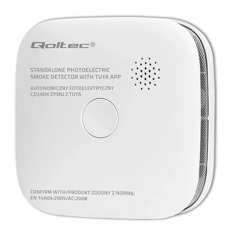 Detektor dymu s batériou Tuya WiFi LED