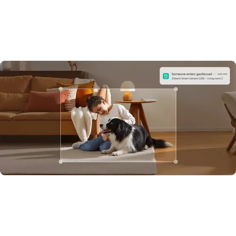 Dome Smart Camera Xiaomi C302 — 3 MP, H.265, podpora microSD (8–256 GB)
