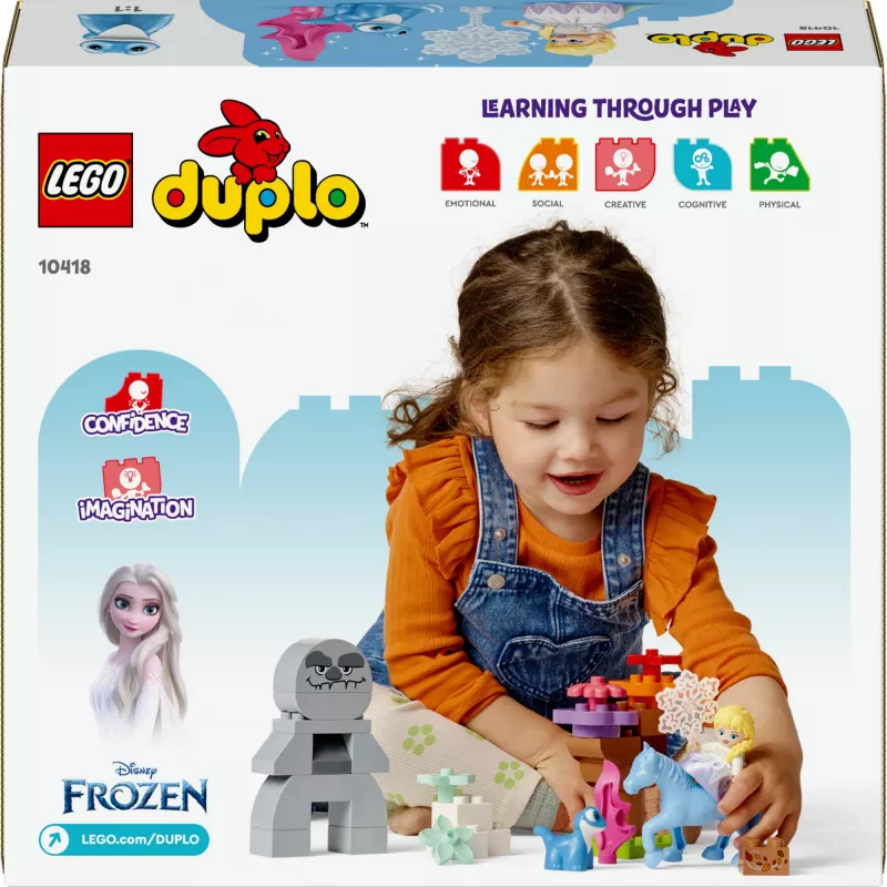 LEGO DUPLO hracia sada 10418 — Disney Elsa a Bruni v zakliatom lese, 31 dielov, 2+ roky