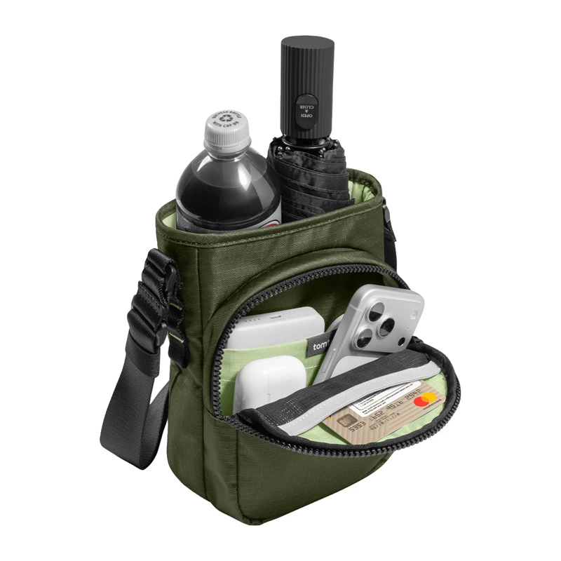 Taška Tomtoc GameOn-G50 Switch 2 JoyCarry Sling zelená – taška pre Nintendo Switch OLED a Switch 2