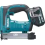 Akumulátorová sponkovačka DST221RTJ, 18 Volt, elektrická sponkovačka modrá/čierna, 2x lítium-iónová batéria 5,0 Ah, v MAKPAC veľkosť 2