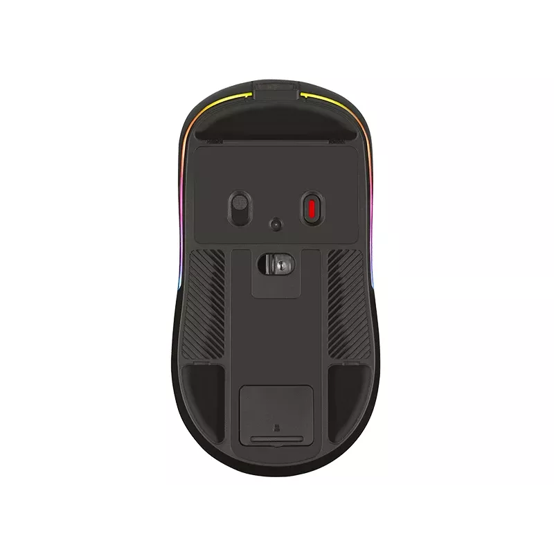 Tracer GameZone Thor RGB bezdrôtová herná myš, 2,4 GHz + Bluetooth, 10000 DPI, čierna