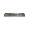 Neupravovaný switch TENDA TEG1024D 24-port Gigabit Ethernet, 48 Gbps, 8000 MAC tabuľka, modrý