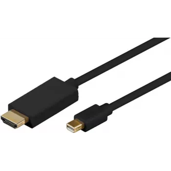 Microconnect MDPHDMI5B video kábel adaptér 5 m Mini DisplayPort HDMI Type-A (štandard) čierna