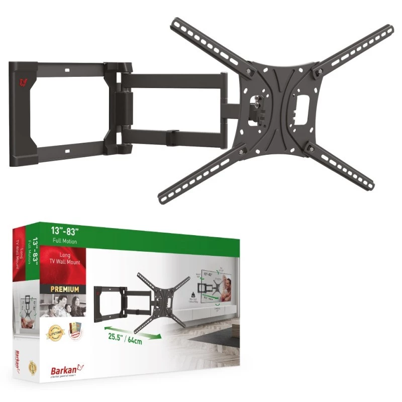 Držiak na TV Barkan Mounting Systems 4400 50 kg 2,03 m čierny