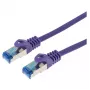 Sieťový kábel LOGON SSTP Cat5e, RJ-45 na RJ-45, 1,5 m, fialová