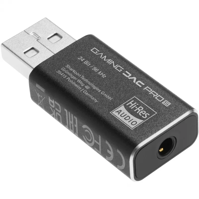 Sharkoon Gaming DAC Pro S V3 Externá zvuková karta, čierna