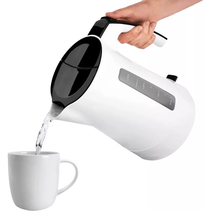 Elektrická kanvica Melitta Enjoy Aqua 1,7 L 2400 W čierna biela