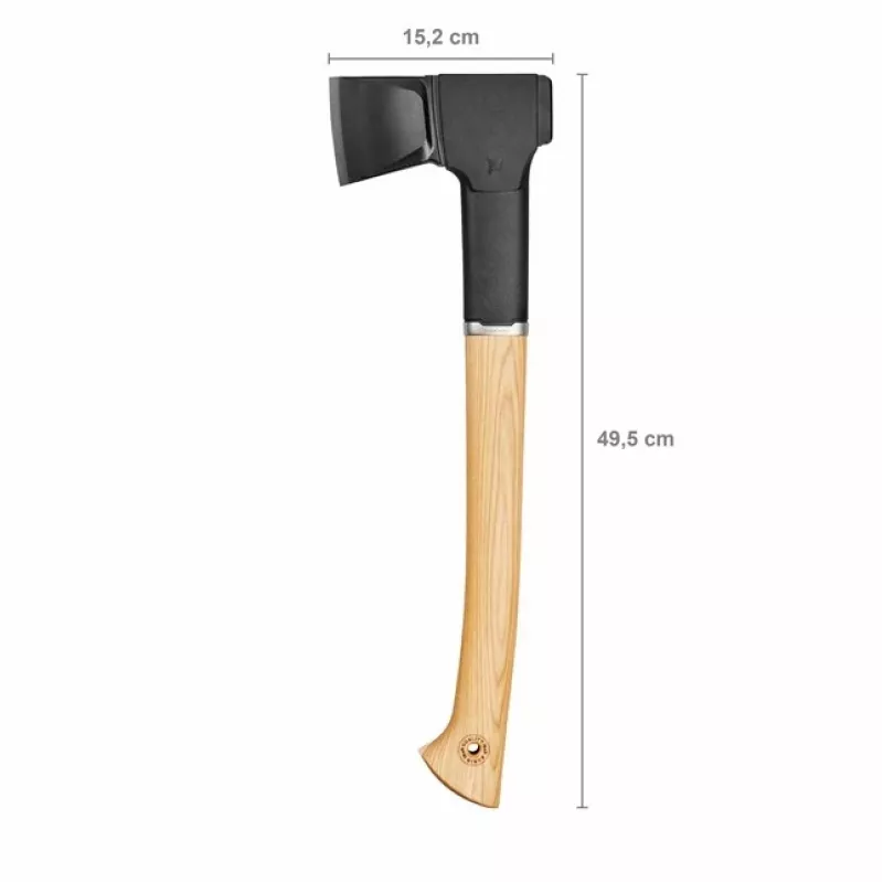 Fiskars Norden N12 štiepacia sekera, hikorová rukoväť
