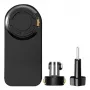 Držiak na batoh Puluz PU1055B pre športové kamery — kompatibilný s Osmo Action 5, Pro Insta360, Ace Pro 2 — čierna