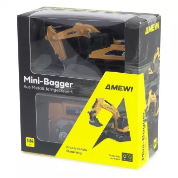 Bager RC model Amewi 22744 mierka 1:64, elektromotor, LiPo 200 mAh, pre deti od 6 rokov