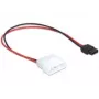 Delock napájací kábel Molex 4 Pin konektor samec na tenký SATA 6 Pin konektor samica 24 cm