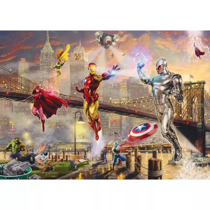 Thomas Kinkade Studios: Marvel - Iron Man, puzzle 1000 dielikov