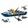 Stavebnica LEGO City Arktická expedičná loď 60368 — 815 dielov, 7+ rokov, obsahuje 4 minifigúrky