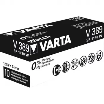 Jednorazová batéria Varta Primary Silver Button 389