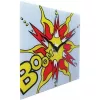 NeXtime hodiny 8173 Boom, 43x43 cm, nástenné hodiny, červené/žlté/biele