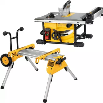 DEWALT stolová kotúčová píla 210 mm so stojanom