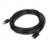 USB predlžovací kábel Unitek Y‑C418GBK 5 m USB A na USB A USB 2.0, čierny