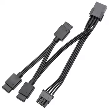 EK Water Blocks EK-Loop OmniLink D-RGB 3-cestný rozdeľovací kábel signálu, 10 cm, čierny