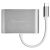 Externý video adaptér SILVERSTONE EP16 USB-C 3.1 s výstupmi HDMI a VGA
