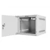 Lanberg WF10-2304-10S nástenná rack skriňa 10" 4U, 280×310 mm, sklenené dvere, 20 kg, sivá (RAL 7035)