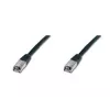 Sieťový kábel Digitus CAT 5e SF/UTP patch kábel čierny 5m