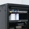 Qoltec 54516 patch panel pre 19-palcový rack, 24 portov, 1U, UTP, čierny