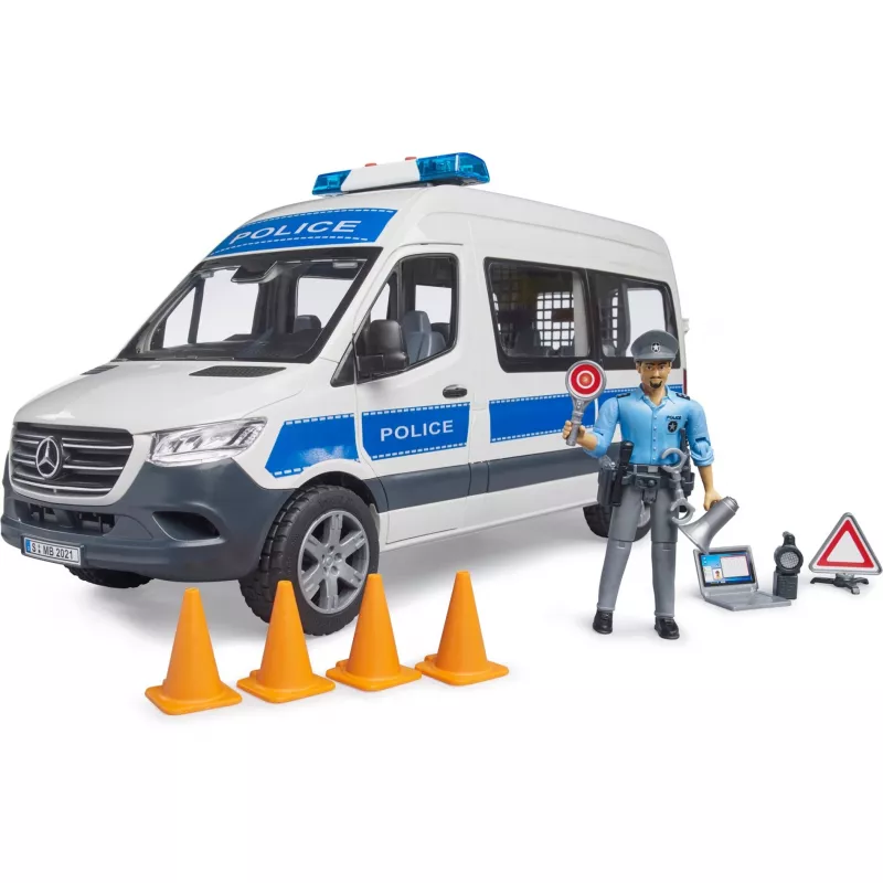 Mercedes-Benz Polizei Sprinter sada s figúrkou a svetelným/zvukovým modulom