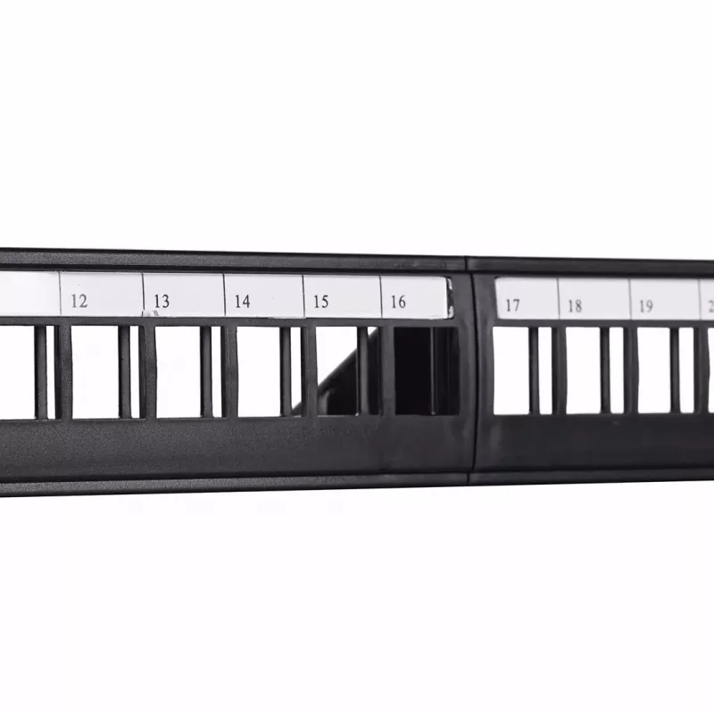 Patch panel 1U LANBERG PPKS-1124-B, 24 portov, 1U, ABS, čierny, 482,6×44,5×154 mm