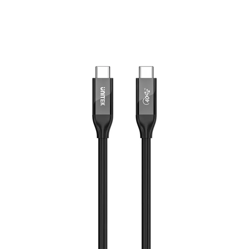 USB-C kábel Unitek C14100ABK01-2M – 2 m, 100 W Power Delivery, 40 Gbit/s dáta