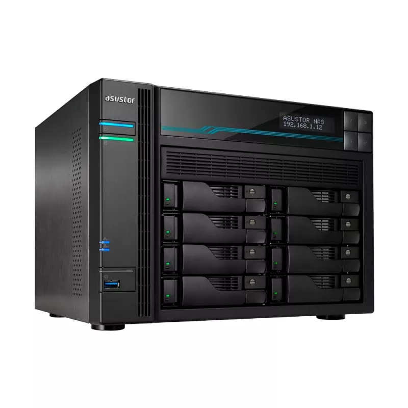 Asustor AS6508T NAS tower Intel Atom® C3538 8 GB DDR4 0 TB ADM čierna