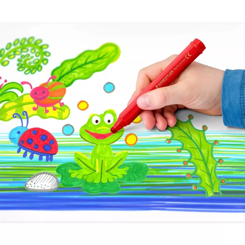 Fixky Staedtler 329 C6 — 6 farieb (modrá, hnedá, zelená, ružová, červená, žltá), hrubý hrot