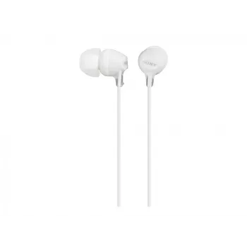 Sony MDR-EX15LP, káblové, 8 - 22000 Hz, hudba, 3 g, slúchadlá, biele