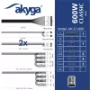 Akyga Classic AK-C1-600 ATX napájací zdroj 600 W, 80 PLUS, aktívne PFC, 120-mm ventilátor