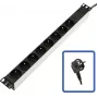 Jednotka rozvodu napájania Lanview TUPS032 čierna 4000 W 510 mm