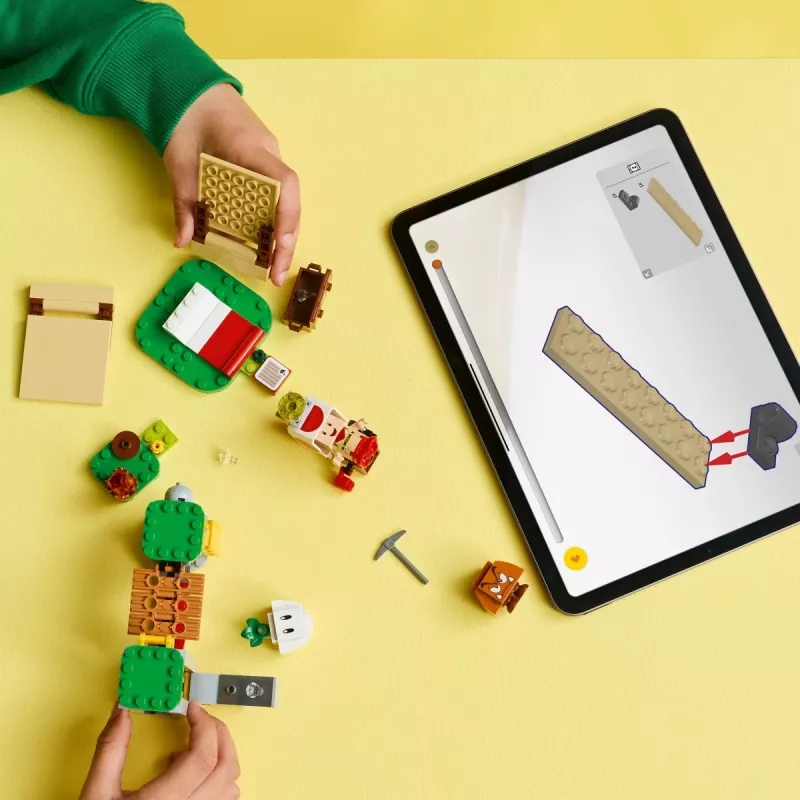 Konštrukčná hračka LEGO Captain Toads Camp sada 72040 s interaktívnymi funkciami Super Mario