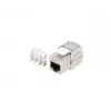Keystone modul Lanberg KSF7-2000 plochý nerez